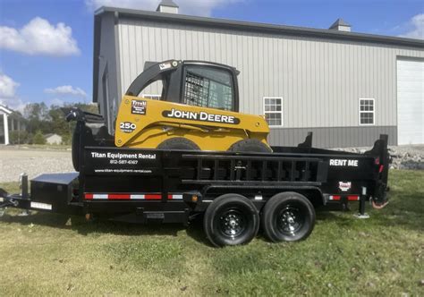 dump trailer for hauling skid steer|dump trailer size chart.